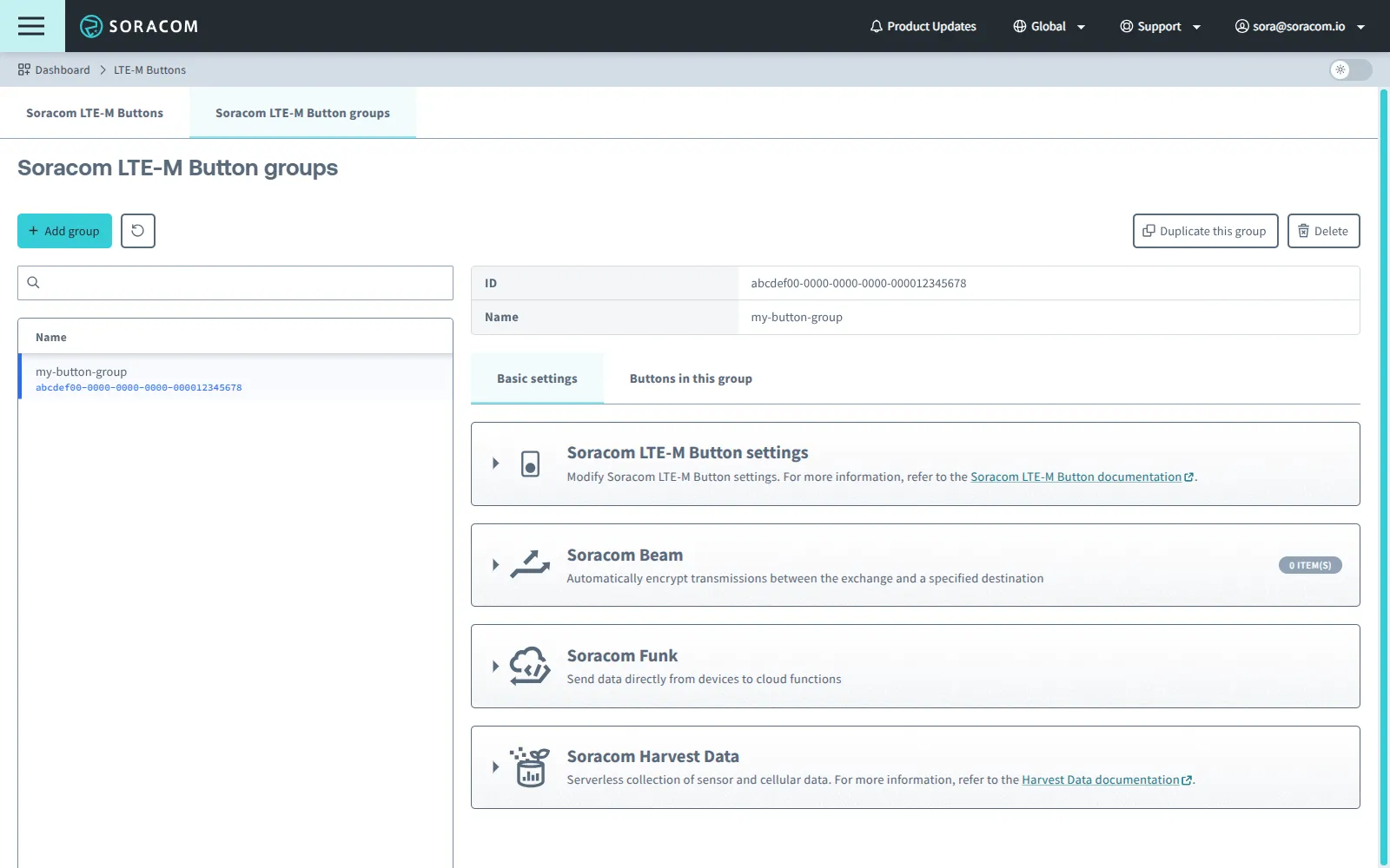 Group settings